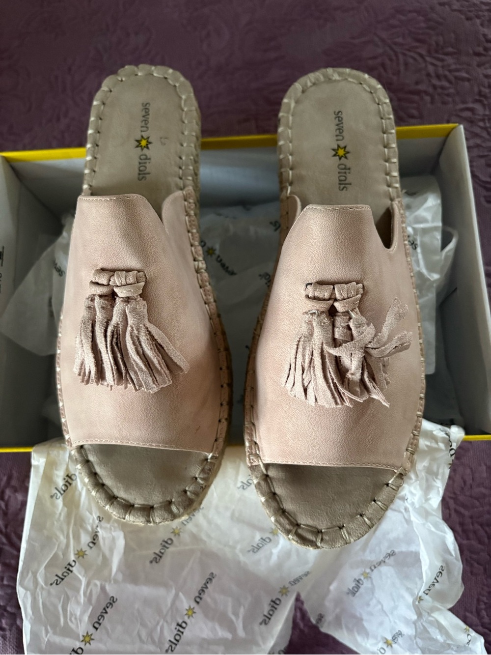 Seven Dials WENDELLE Blush Slide Sandals 8.5